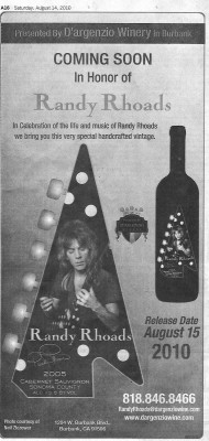 Burbank Newspaper ad - Aug 14, 2010