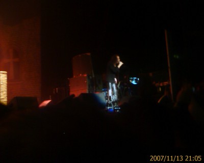 Just a minute or two after they entered the stage