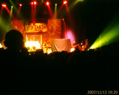 Iced Earth towards the end of their set!