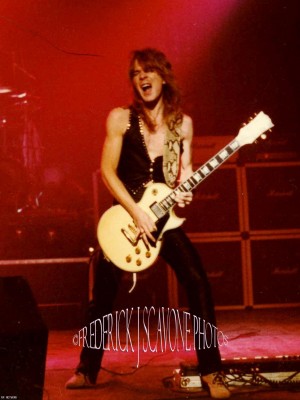 Never-Before-Published Photo Of RANDY RHOADS Performing Live w/ OZZY OSBOURNE in Rochester, NY On April 29, 1981<br />Photos Courtesy Of Dr. Frederick J. Scavone &amp; www.RandyRhoads.us