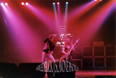 Never-Before-Published Photo Of RANDY RHOADS Performing Live w/ OZZY OSBOURNE in Rochester, NY On April 29, 1981<br />Photos Courtesy Of Dr. Frederick J. Scavone &amp; www.RandyRhoads.us