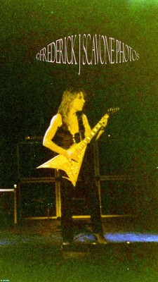 Never-Before-Published Photo Of RANDY RHOADS Performing Live w/ OZZY OSBOURNE in Rochester, NY On April 29, 1981<br />Photos Courtesy Of Dr. Frederick J. Scavone &amp; www.RandyRhoads.us