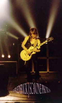 Never-Before-Published Photo Of RANDY RHOADS Performing Live w/ OZZY OSBOURNE in Rochester, NY On April 29, 1981<br />Photos Courtesy Of Dr. Frederick J. Scavone &amp; www.RandyRhoads.us