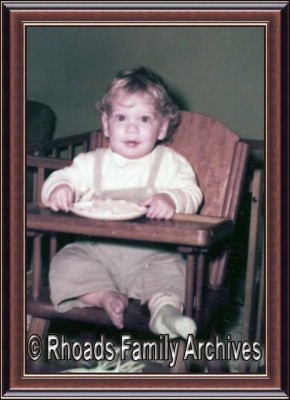 Randy at 11-12 months old. Contributed to 'The House that Rhoads Built' <br />https://www.facebook.com/Rhoadies?ref=tn_tnmn