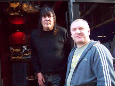 Me &amp; Pete.. not a great pic of me..I don't look too amused