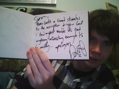David Ford Autograph # 2
